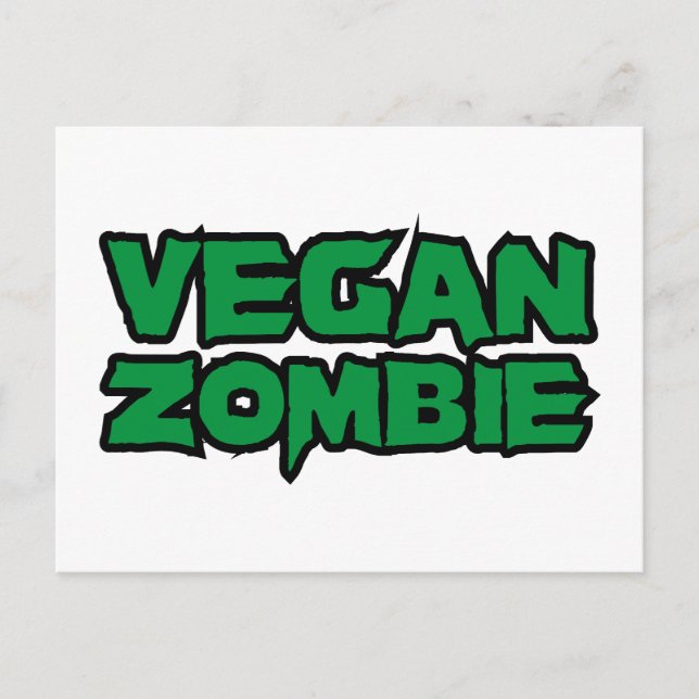 Cartão Postal Zumbis Vegan (Frente)