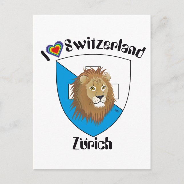 Cartão Postal Zürich Schweiz Postkarte (Frente)