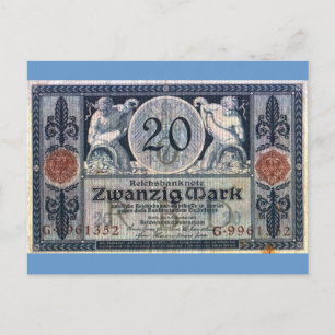 Cartão Postal Zwanzig Mark