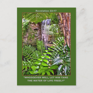 Cartão Poste de ÁGUA VIVA