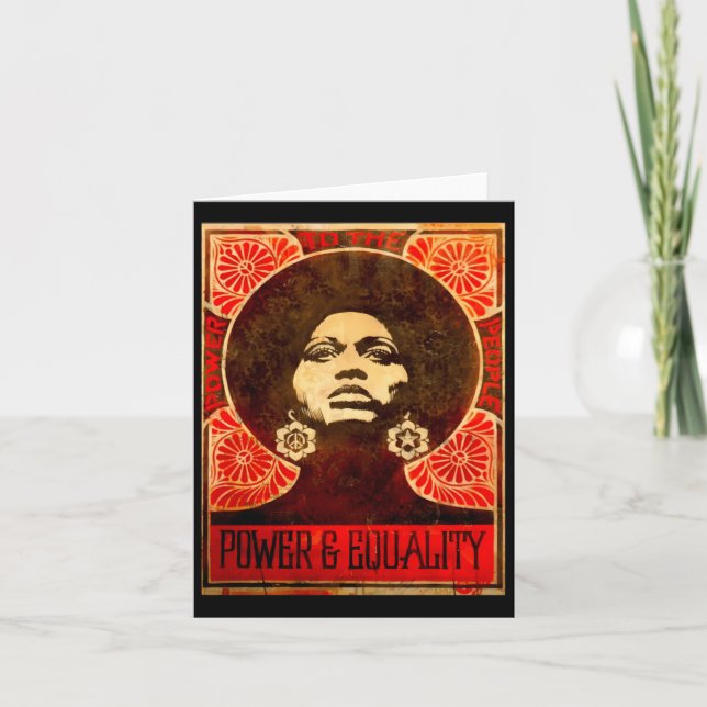 Cartão Poster Angela Davis 1971 Sticker (Frente)