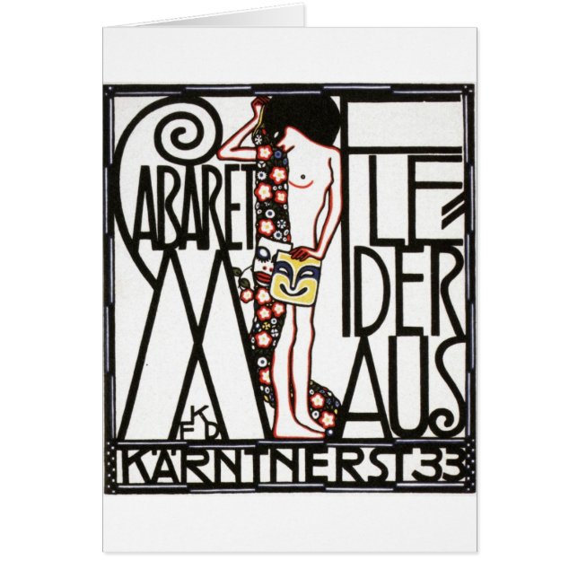 Cartão poster austríaco da taberna dos anos 30 (Frente)