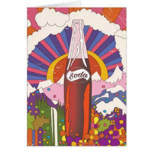 Cartão Poster comercial soda estilo Vintage