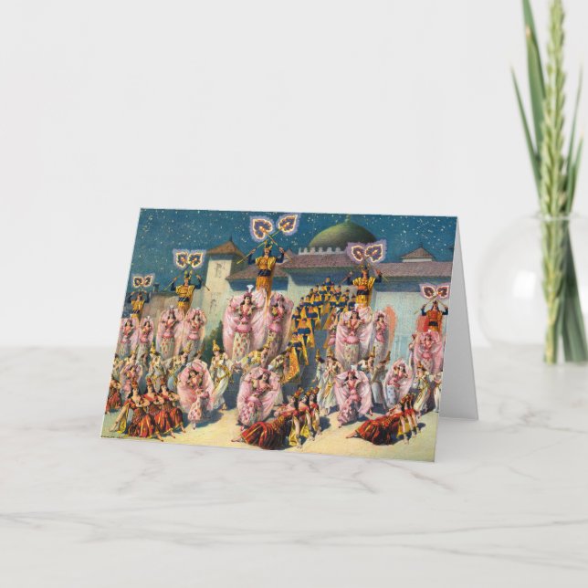 Cartão Poster De Circo De Dançarinos Antes Do Rei Moordo (Frente)