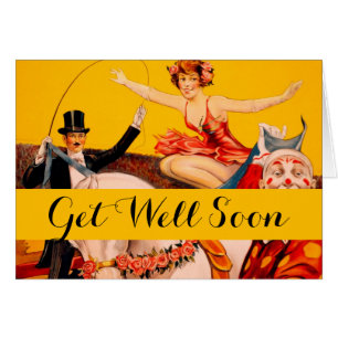 Cartão Poster de Circo Vintage