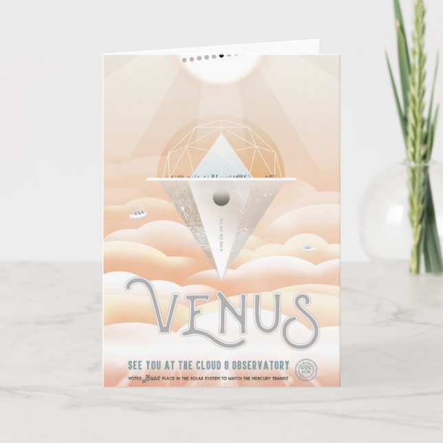 Cartão Poster De Espaço Retroativo No Sistema Solar (Frente)