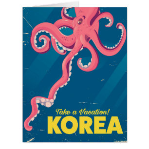 Cartão Poster de férias da Coreia