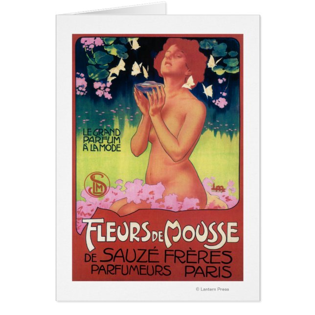 Cartão Poster de Fleurs de Mousse Perfume (Frente)