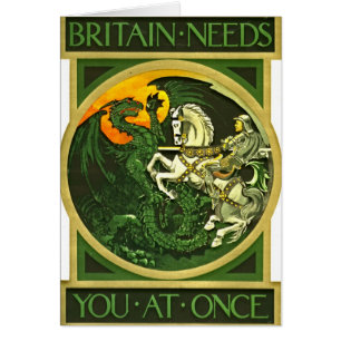 Cartão Poster de recrutamento britânico 1915