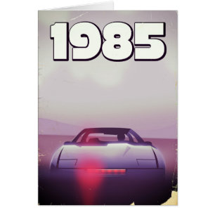 Cartão poster de supercarro de 1985