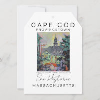 POSTER DE VIAGENS CENÍFICO CAPE COD MASSACHUSETES