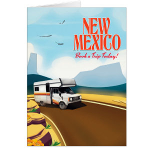 Cartão Poster de viagens de New mexico