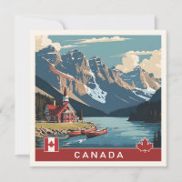 Poster de viagens do Canadá