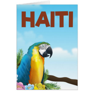 Cartão Poster de viagens do Haiti