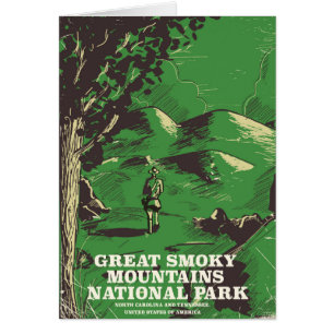 Cartão Poster de viagens do parque nacional de Great