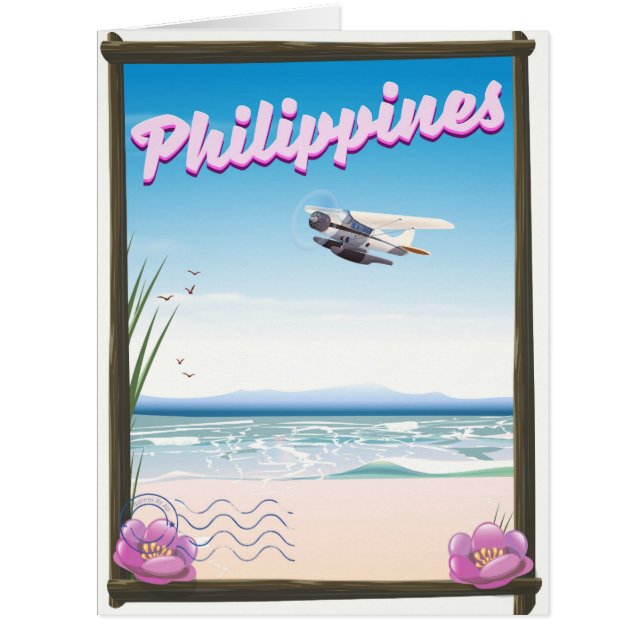 Cartão Poster de viagens Filipinas (Frente)