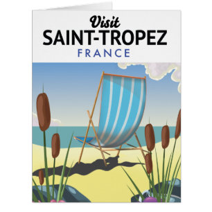 Cartão poster de viagens santo Tropez França