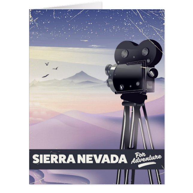 Cartão Poster de viagens Sierra Nevada (Frente)