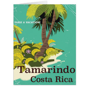 Cartão Poster de viagens Tamarindo Costa Rica