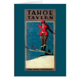 Cartão Poster do Promo da taberna de Tahoe