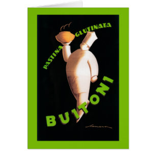 Cartão Poster do promocional da massa de Buitoni