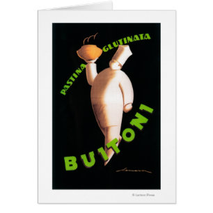 Cartão Poster do promocional da massa de Buitoni