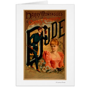 Cartão Poster do teatro do "gajo" da comédia de Harry