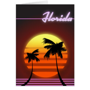 Cartão poster Florida Sunset 1984