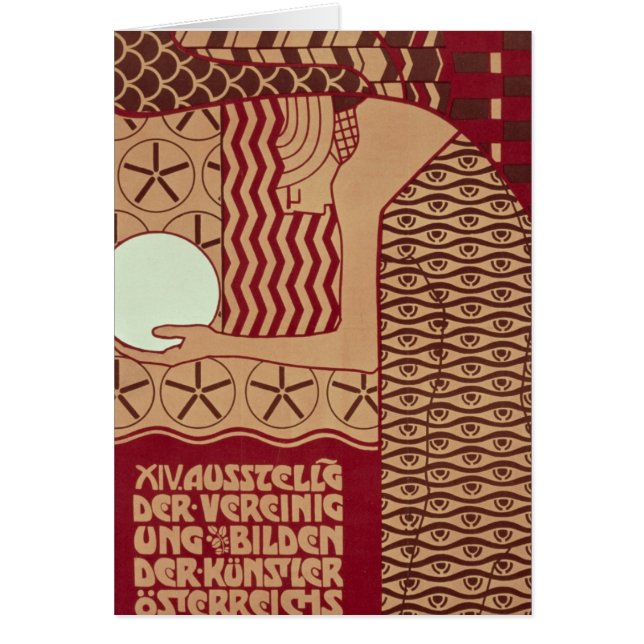 Cartão Poster para a 14a exposição de Viena (Frente)