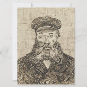 Cartão Postman Joseph Roulin (Sepia Sketch) (por van Gogh