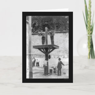 Cartão Posto de chicotes em Delaware, 1907