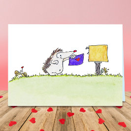 Cartão Posto HEDGEHOG por Nicole Janes