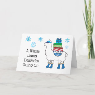 Cartão Posto Natal Feriado - Assistente de Entrega de Cor