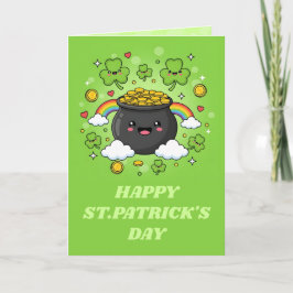Cartão Pot O’ Happiness St. Patrick’s Day Card