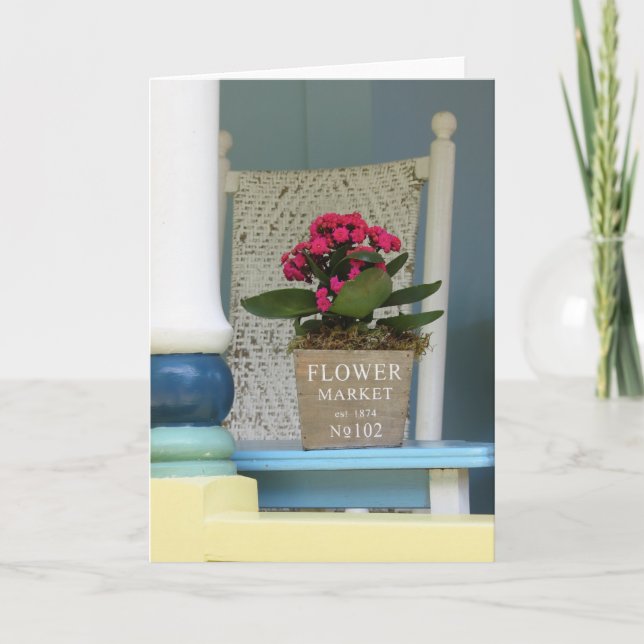 Cartão Pote da Flor do Mercado - Vinha de Martha (Frente)