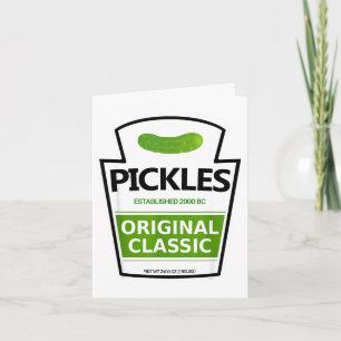 Cartão Pote de picles de fantasia preguiçoso