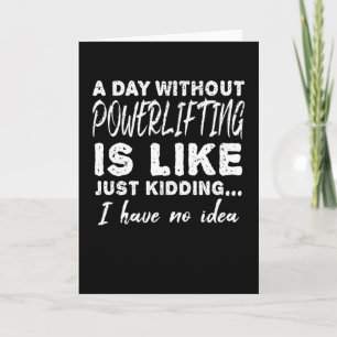 Cartão Potência de Bodybuilding Dizendo Presente