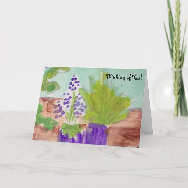 Cartão Potes azuis (Frente)