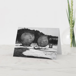 Cartão Potes de argila antigos, México do sul