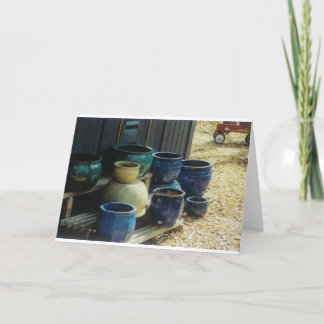 Cartão Pottery and wagon