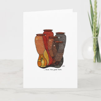 Cartão Pottery ceramics art appreciation greeting card
