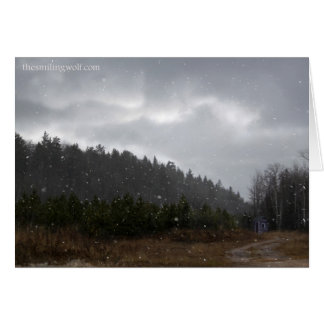 Cartão Pouca barraca da montanha