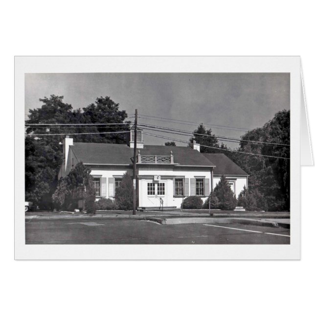 Cartão Pouca casa em Millburn/colinas curtas NJ (Frente horizontal)