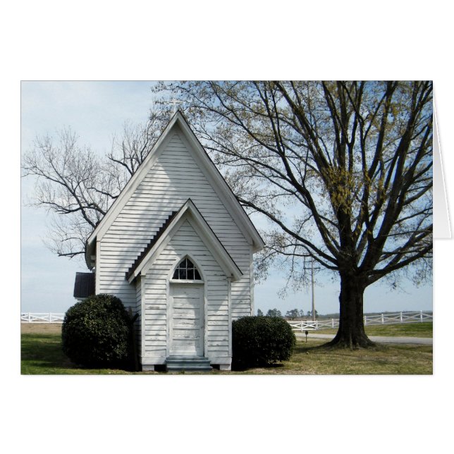 Cartão Pouca igreja do país (Frente horizontal)