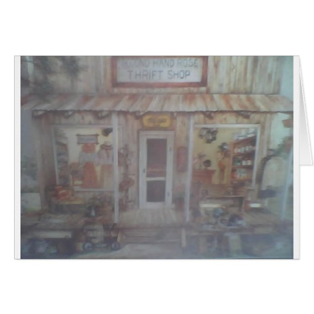 Cartão pouca loja de parcimônia (Frente Horizontal)