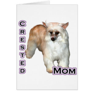 Cartão Powderpuff Crested Mãe 4