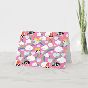 Cartão Powerpuff Girls & Donny Rainbow Patterno