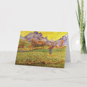 Cartão Prado nas Montanhas por Vincent van Gogh