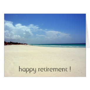 Cartão praia aposentada grande
