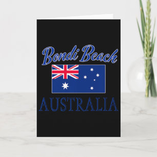 Cartão Praia Bondi Austrália Bandeira
